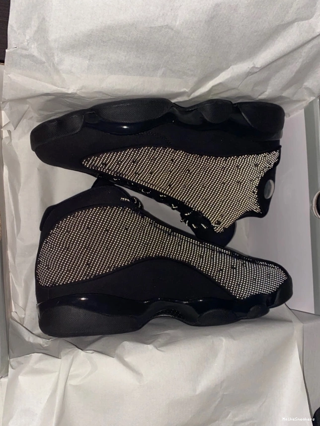 MaikeSneakers Jordan Air 414571-011 Black 13 Cat Retro 0712